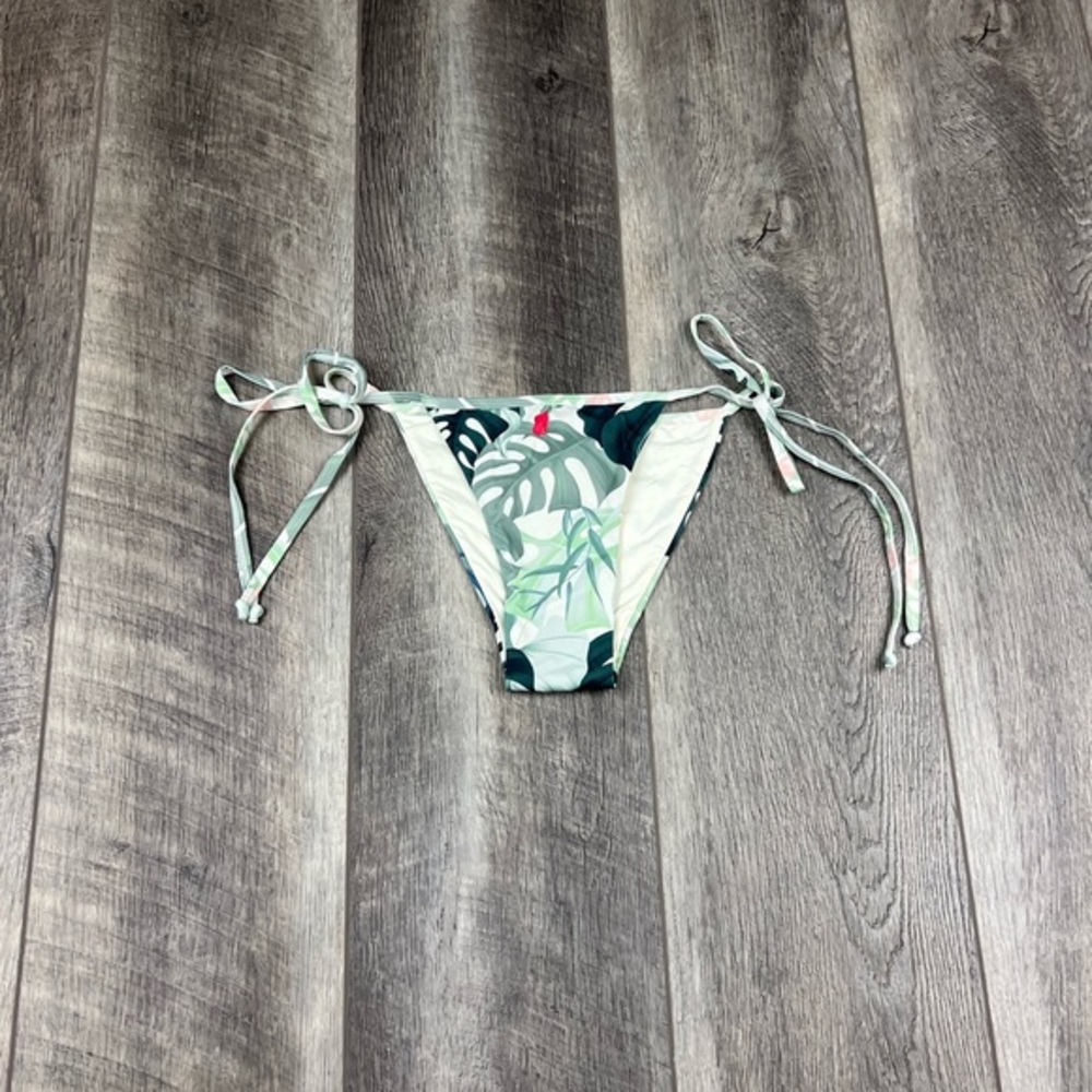 Toluca Palm Leaves Simone Midi Bikini Bottoms‎